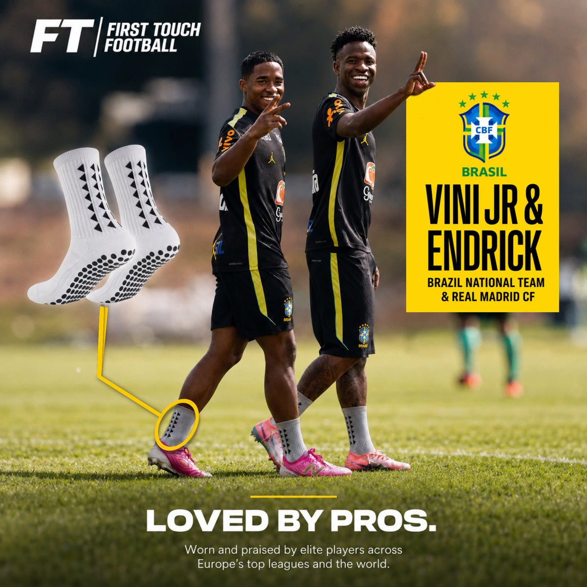 First Touch® Football Grip Socks